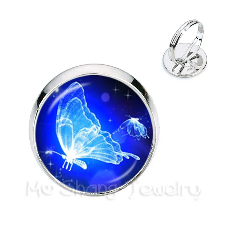 Round 16MM Butterfly Glass Cabochon Rings Dragonfly Ring Animals Jewelry for Women Men Kids
Round 16MM Butterfly Glass Cabochon Rings Dragonfly Ring Animals Jewelry for Women Men Kids