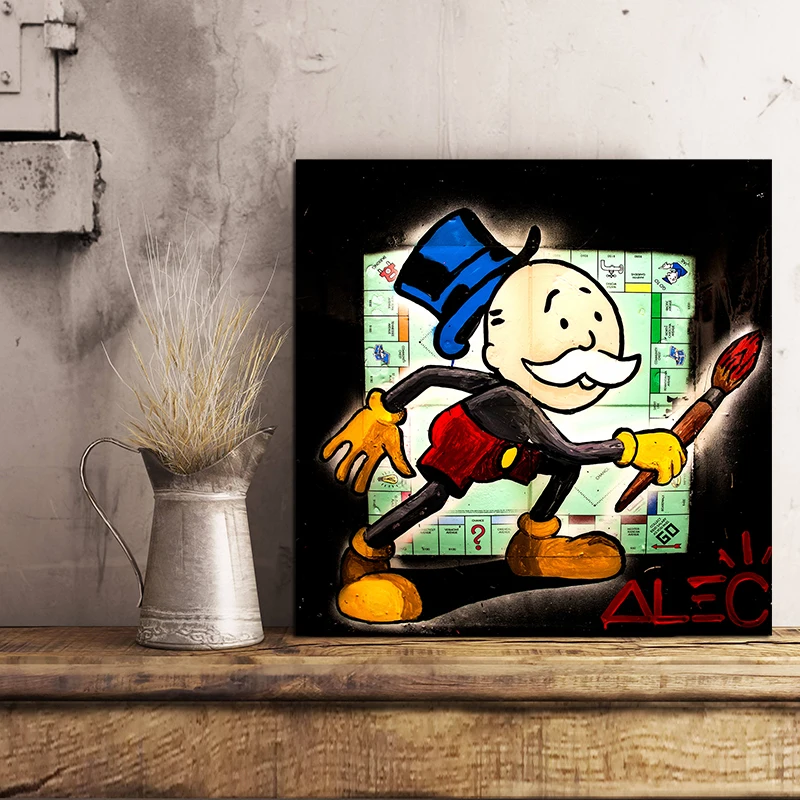 Monopolyingly in Blue Hat Vintage Canvas Painting POP Wall Art Street Poster HD Picture Print Decorative Living Room Home Decor
Monopolyingly in Blue Hat Vintage Canvas Painting POP Wall Art Street Poster HD Picture Print Decorative Living Room Home Decor