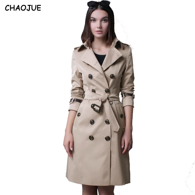 CHAOJUE New Turn Down Neck Leather Sleeve Windbreaker Female 2018 Plus Size Dust Coat Ladies Double-Breasted Beige Trench Coats
CHAOJUE New Turn Down Neck Leather Sleeve Windbreaker Female 2018 Plus Size Dust Coat Ladies Double-Breasted Beige Trench Coats