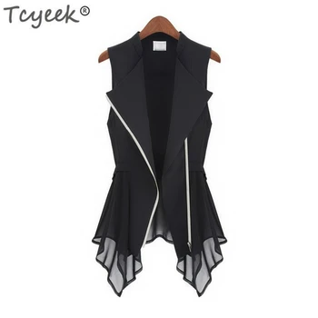 Tcyeek Women's Chiffon Vests 2019 Newest Fashion Spring Autumn Female Sleeveless Dovetail Vest Ladies Sweet Top Waistcoat LWL578
Tcyeek Women's Chiffon Vests 2019 Newest Fashion Spring Autumn Female Sleeveless Dovetail Vest Ladies Sweet Top Waistcoat LWL578