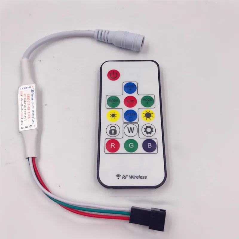 100pcs 14Key RGB Wireless Remote Mini RF LED Controller DC 5V 12V SP103E WS2812 WS2811 Color For 5050 5630 3528 LED strip
100pcs 14Key RGB Wireless Remote Mini RF LED Controller DC 5V 12V SP103E WS2812 WS2811 Color For 5050 5630 3528 LED strip