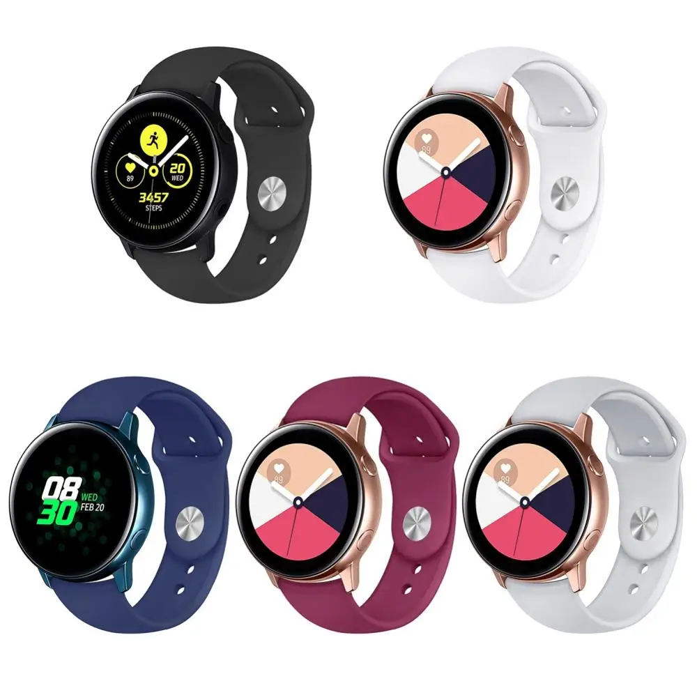 20mm Silicone Bands for Samsung Galaxy Watch Active Strap Small Large Size Smart Watch Strap for Samsung Galaxy Watch Active
20mm Silicone Bands for Samsung Galaxy Watch Active Strap Small Large Size Smart Watch Strap for Samsung Galaxy Watch Active