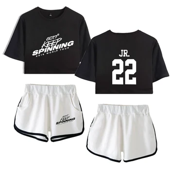 GOT7 printing fashion running T-shirt sports women's high-quality popular T-shirt + shorts two-color mixed new women's clothing
GOT7 printing fashion running T-shirt sports women's high-quality popular T-shirt + shorts two-color mixed new women's clothing