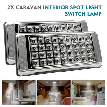 2Pcs 12V LED Interior Ceiling Cabin Spot Light For RV Caravan Camper Car 36 Led Reading White Lamp 6000K
2Pcs 12V LED Interior Ceiling Cabin Spot Light For RV Caravan Camper Car 36 Led Reading White Lamp 6000K