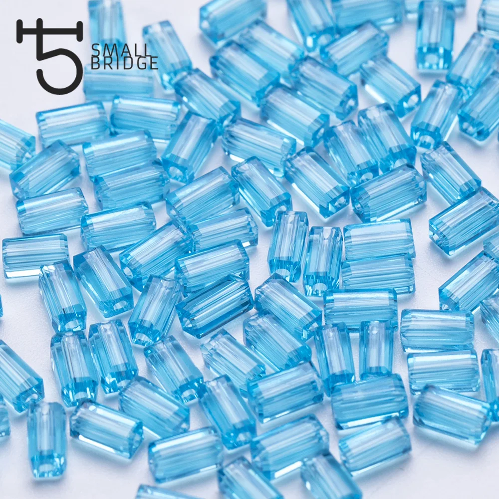 Czech Lake Blue Long Cube Glass Beads for Making Jewelry Costume Material Diy Small Crystal Faceted Beads Wholesale Y001
Czech Lake Blue Long Cube Glass Beads for Making Jewelry Costume Material Diy Small Crystal Faceted Beads Wholesale Y001