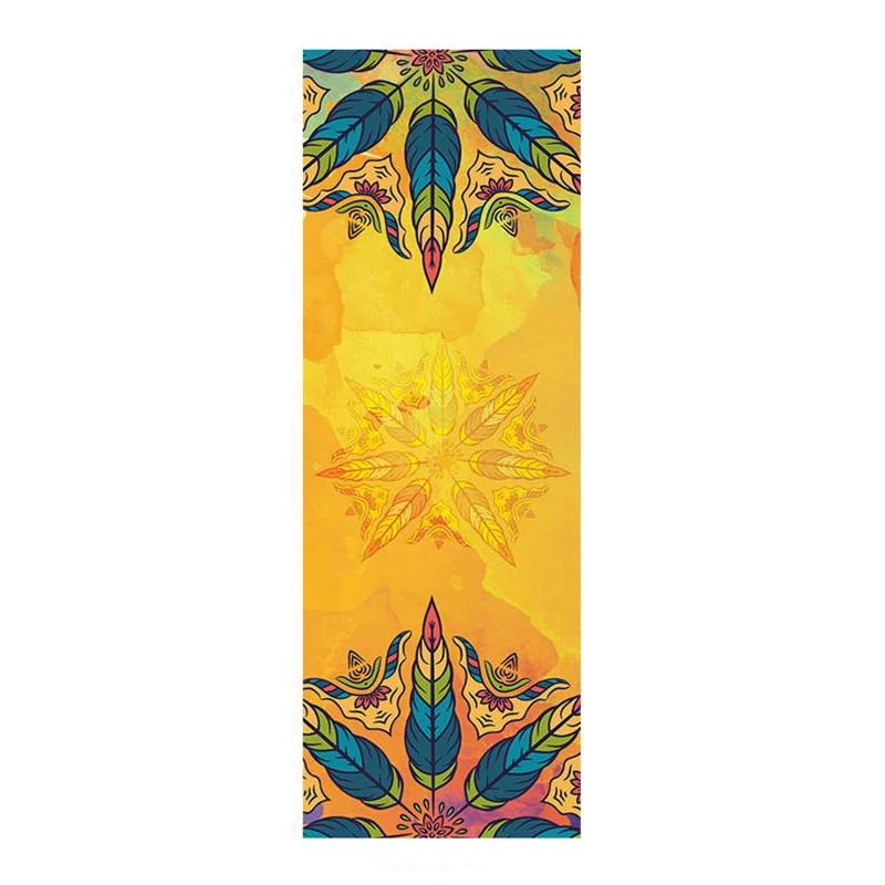 New Mandola Yoga Blankets Print Non Slip Portable Travel Fitness Mat Towels AbsorbSweat Pilates Covers | Спорт и развлечения