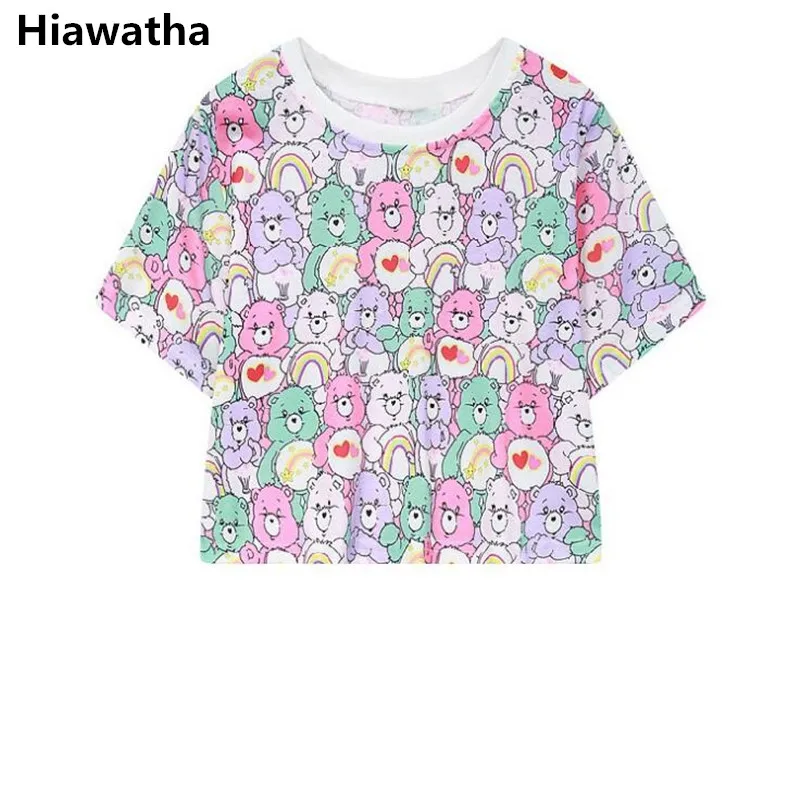 Hiawatha Summer New Crop Tops Harajuku Style Bear Printed Cute T-Shirt Girl Short Sleeve O-Neck T Shirts T3144
Hiawatha Summer New Crop Tops Harajuku Style Bear Printed Cute T-Shirt Girl Short Sleeve O-Neck T Shirts T3144