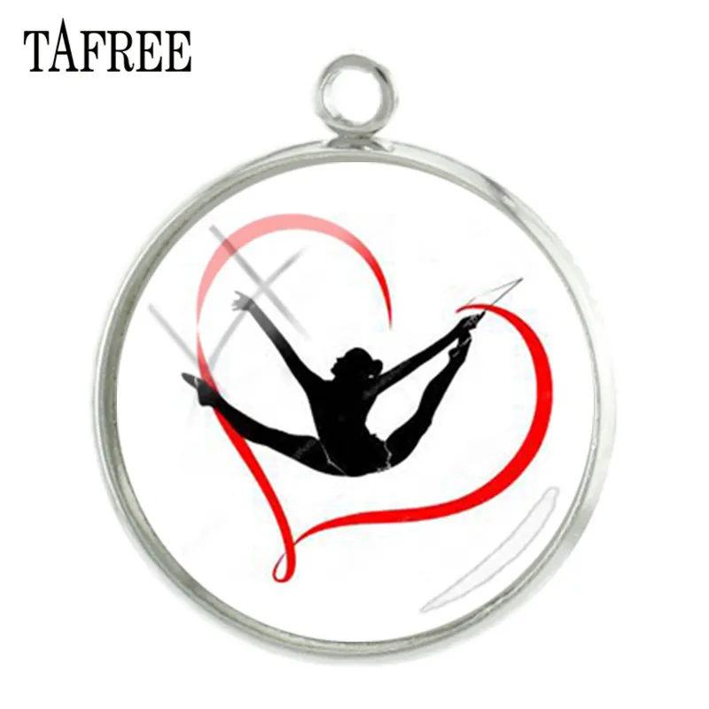 TAFREE Artistic Gymnastics Pendants Charms 20mm Rhythmic Gymnasts Silhouette Art Picture Glass Dome Jewelry Accessories GY226
TAFREE Artistic Gymnastics Pendants Charms 20mm Rhythmic Gymnasts Silhouette Art Picture Glass Dome Jewelry Accessories GY226