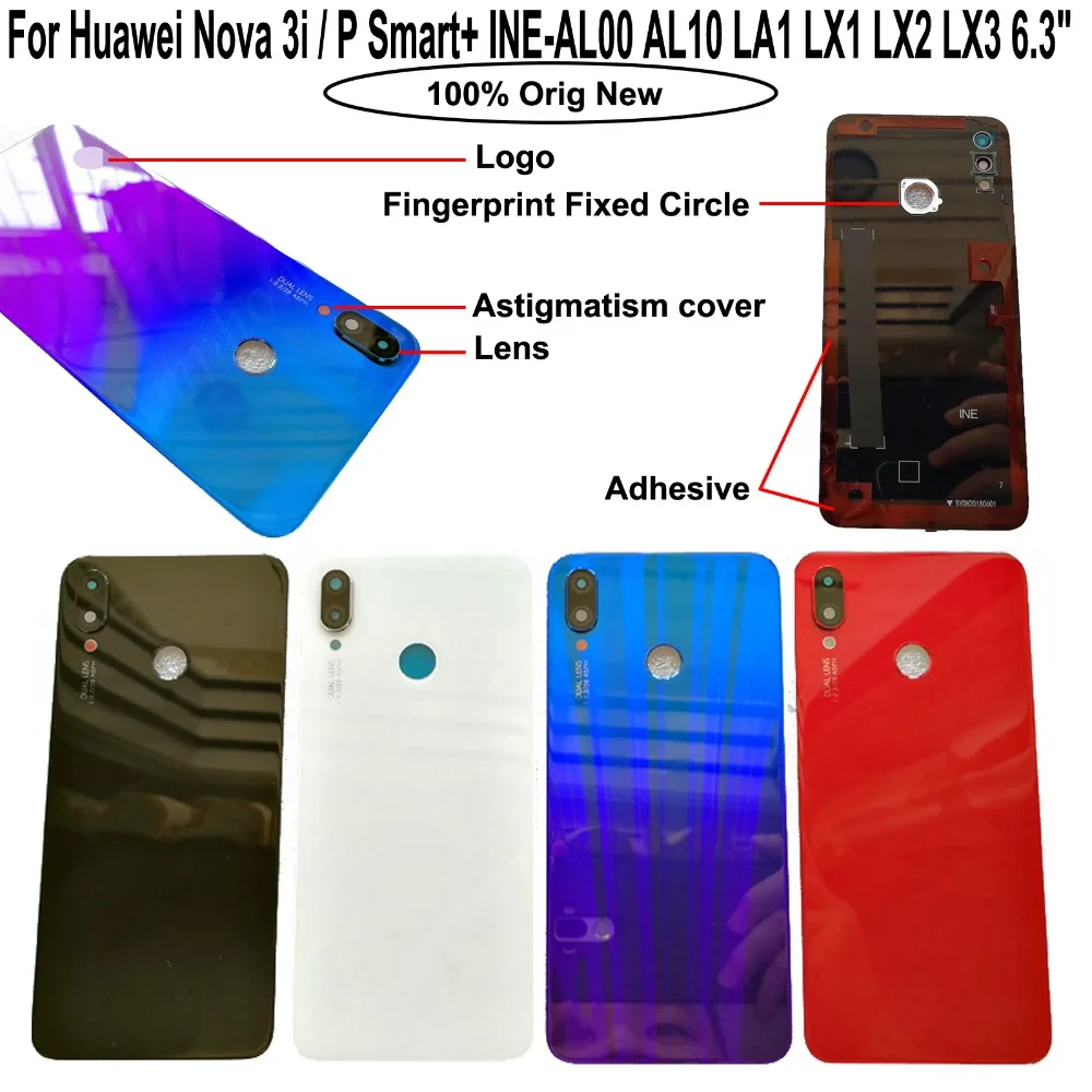 Shyueda 100% Orig New 6.3" For Huawei P Smart+ INE-AL00 AL10 LA1 LX1 LX2 LX3 Glass Rear Back Door Housing Battery Door Cover
Shyueda 100% Orig New 6.3" For Huawei P Smart+ INE-AL00 AL10 LA1 LX1 LX2 LX3 Glass Rear Back Door Housing Battery Door Cover