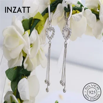 INZATT Tassel Real 925 Sterling Silver Heart Zircon Dangle Earrings For Women Party Romantic Brincos Jewelry Accessories Gift
INZATT Tassel Real 925 Sterling Silver Heart Zircon Dangle Earrings For Women Party Romantic Brincos Jewelry Accessories Gift