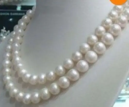 double strands classic natural 9-10mm south sea white pearl necklace ^^^@^Noble style Natural Fine jewe FREE SHIPPING
double strands classic natural 9-10mm south sea white pearl necklace ^^^@^Noble style Natural Fine jewe FREE SHIPPING