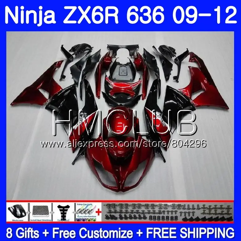 Body For KAWASAKI NINJA ZX636 ZX-6R ZX6R 09 10 11 12 15HM.2 Wine red ZX 636 600CC ZX-636 ZX 6R 2009 2010 2011 2012 Fairing
Body For KAWASAKI NINJA ZX636 ZX-6R ZX6R 09 10 11 12 15HM.2 Wine red ZX 636 600CC ZX-636 ZX 6R 2009 2010 2011 2012 Fairing