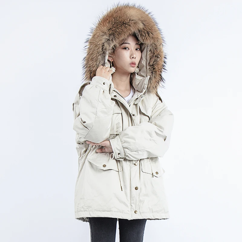 2019 winter down jacket coat women Thick Warm real racoon fur Hooded puffer jacket plus size
2019 winter down jacket coat women Thick Warm real racoon fur Hooded puffer jacket plus size