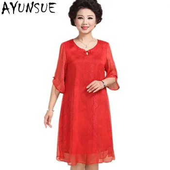 AYUNSUE Robe Femme Middle Aged Red Dress Chiffon Loose 2020 Summer Dresses Of The Big Sizes 4XL 5XL Womens Clothing FYY541
AYUNSUE Robe Femme Middle Aged Red Dress Chiffon Loose 2020 Summer Dresses Of The Big Sizes 4XL 5XL Womens Clothing FYY541