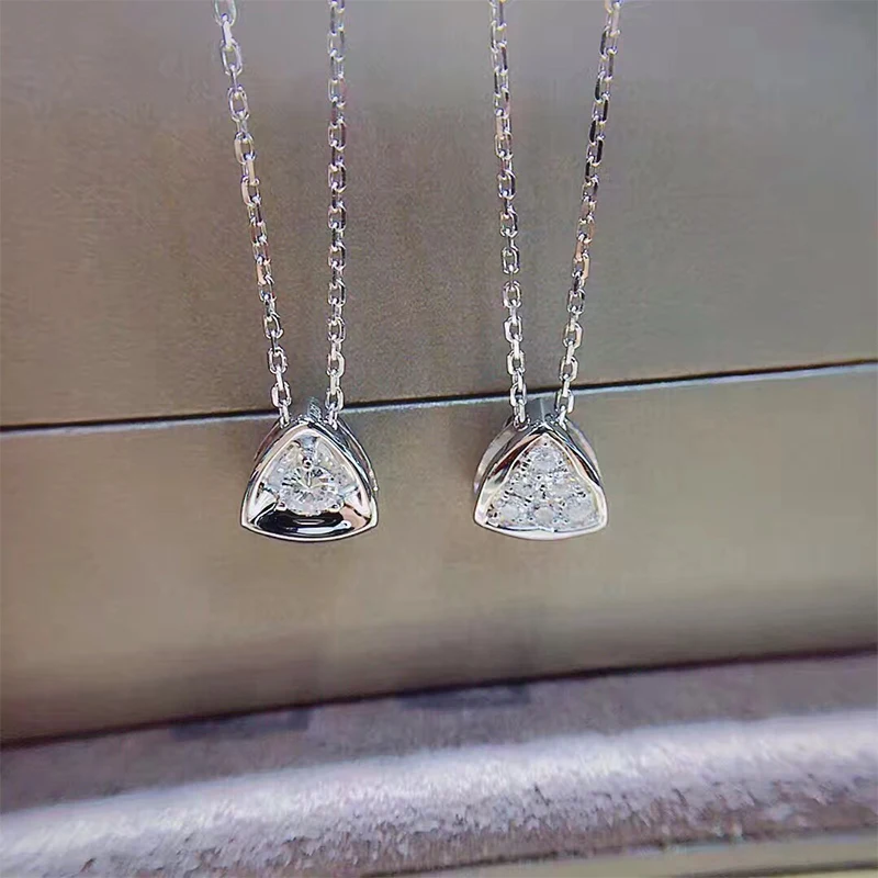 ANI 18K White Gold (AU750) Pendant Necklace 0.174 ct Real Diamond Triangle Shape Pendant Necklace for Women Engagement Custom
ANI 18K White Gold (AU750) Pendant Necklace 0.174 ct Real Diamond Triangle Shape Pendant Necklace for Women Engagement Custom