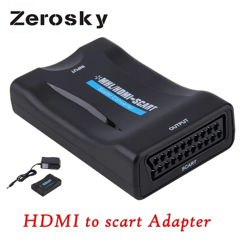 Фото Преобразователь HDMI в SCART композитный аудио видео PAL HDCP Blu-Ray DVD STB SKY с поддержкой