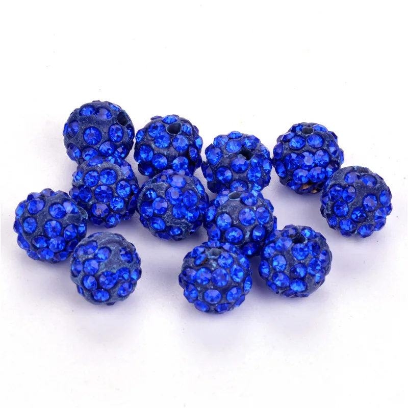 50pcs/lot 10mm Blue Micro Pave Disco Ball Crystal Beads for Bracelet Necklace Making
50pcs/lot 10mm Blue Micro Pave Disco Ball Crystal Beads for Bracelet Necklace Making