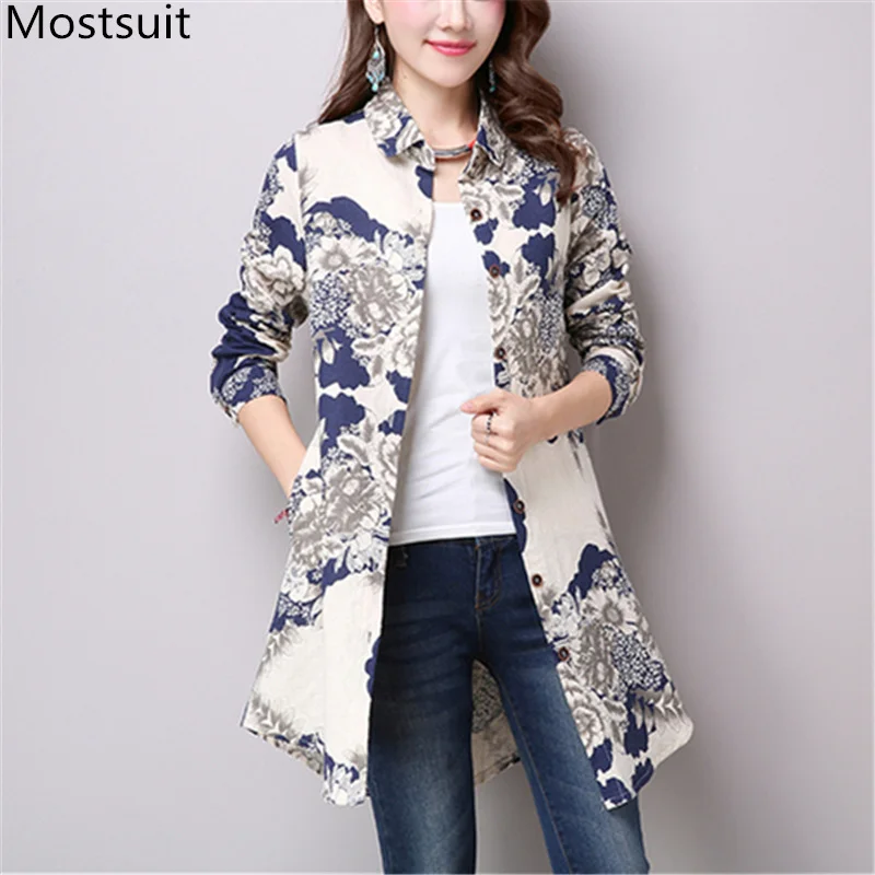 2019 Cotton Linen Printed Long Shirts Cardigan Women Plus Size Spring Autumn Long Sleeve Casual Vintage Kimino Blouses Tops
2019 Cotton Linen Printed Long Shirts Cardigan Women Plus Size Spring Autumn Long Sleeve Casual Vintage Kimino Blouses Tops