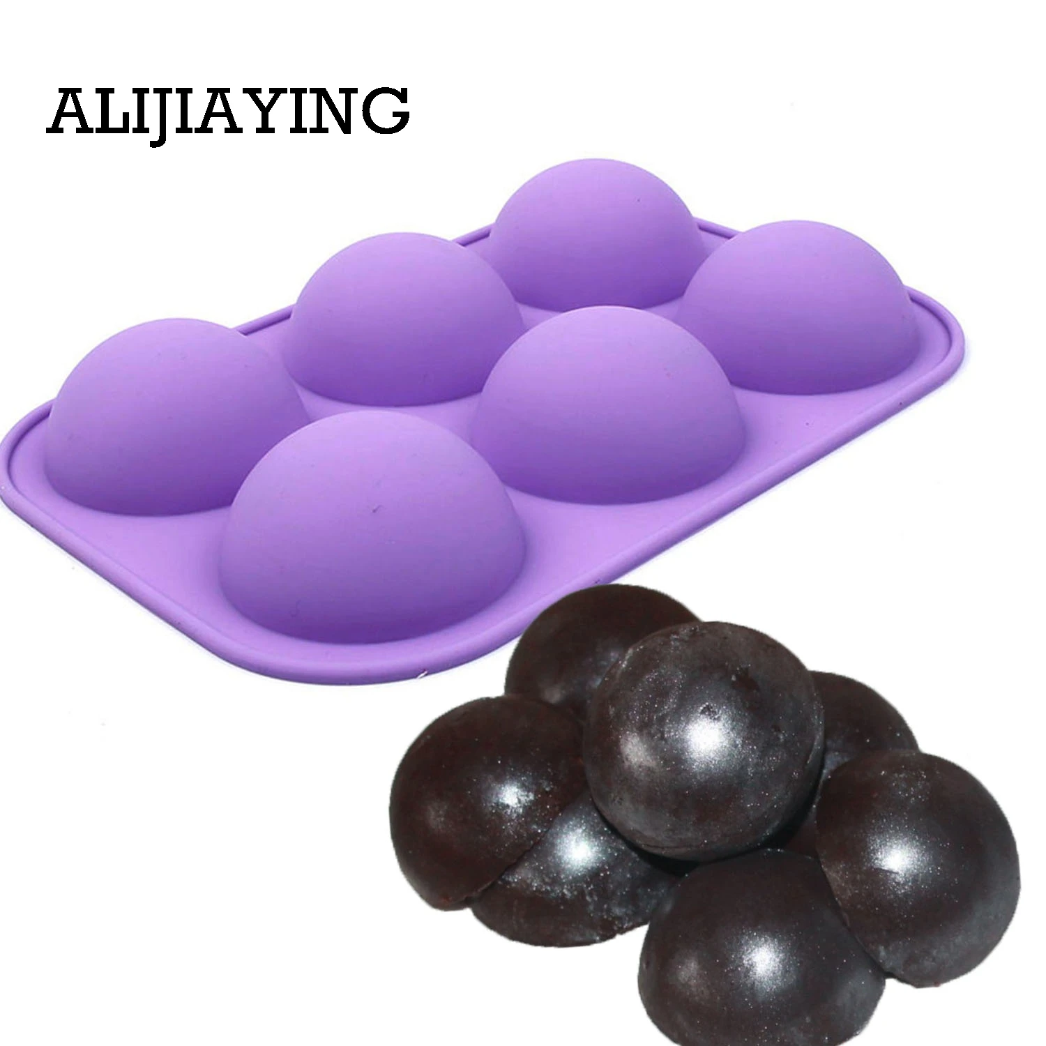 A001 DIY 6 Holes 3D Half Ball Sphere Silicone Cake Mold ice Soap Mold For Chocolate muffin cake decorating tools
A001 DIY 6 Holes 3D Half Ball Sphere Silicone Cake Mold ice Soap Mold For Chocolate muffin cake decorating tools