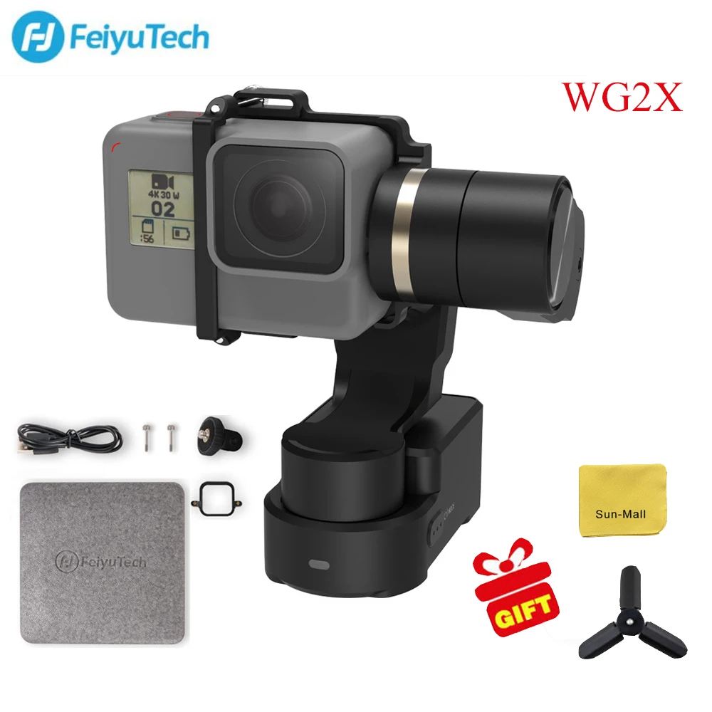 FeiyuTech WG2X Wearable Gimbal Stabilizer, Action Camera Gimbal for GoPro Hero 7/6/5/4 Session and Similar Size Camera
FeiyuTech WG2X Wearable Gimbal Stabilizer, Action Camera Gimbal for GoPro Hero 7/6/5/4 Session and Similar Size Camera
