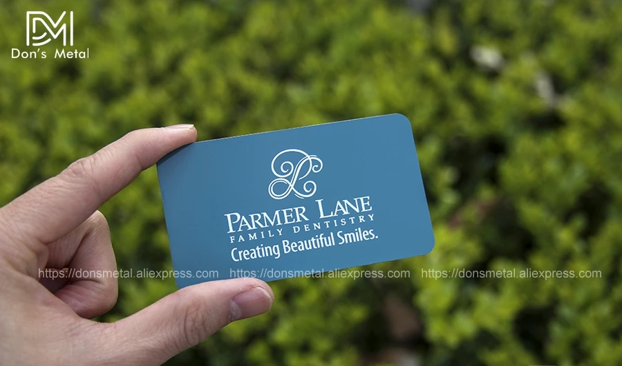 Personalized stainless steel business card high-grade metal membership card hollow metal business card customized 