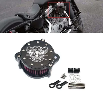 Gun bone Style Aluminum Air filter Cleaner System Air Cleaner Intake Filter Kit Fit for Harley Sportster XL883 Iron 883 91-17
Gun bone Style Aluminum Air filter Cleaner System Air Cleaner Intake Filter Kit Fit for Harley Sportster XL883 Iron 883 91-17