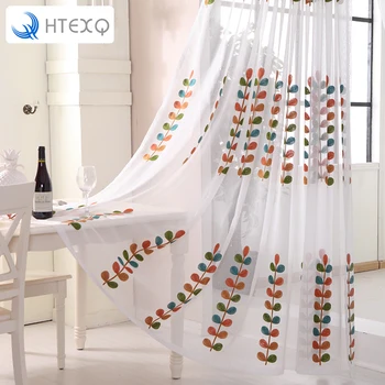 HTEXQ Floral Tulle Curtains for Kitchen Curtains for Living Room Blue Orange Green Window Treatments Beaded Door Home Drapes
HTEXQ Floral Tulle Curtains for Kitchen Curtains for Living Room Blue Orange Green Window Treatments Beaded Door Home Drapes