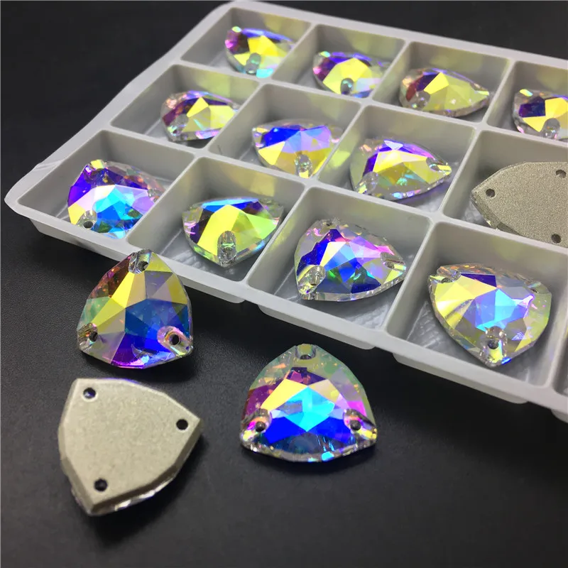 TopStone Fat-Triangle K9 Sew On Rhinestone Crystal AB 12mm 16mm 22mm Sewing Glass Crystal Stone For Dress Clothing Diy
TopStone Fat-Triangle K9 Sew On Rhinestone Crystal AB 12mm 16mm 22mm Sewing Glass Crystal Stone For Dress Clothing Diy