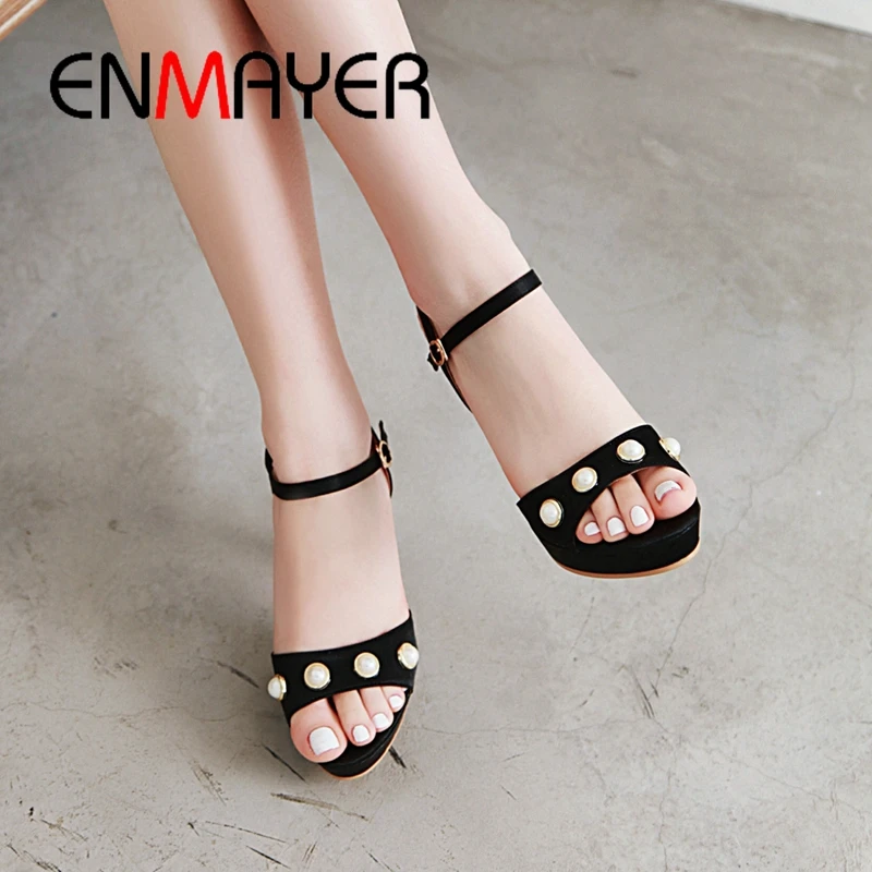 ENMAYER 2019 Women Super High Platform Sandals Basic Party Solid Women Sexy High Heel Sandals Size 34-43 LY1796
ENMAYER 2019 Women Super High Platform Sandals Basic Party Solid Women Sexy High Heel Sandals Size 34-43 LY1796