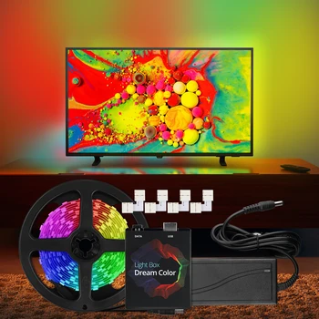 WS2812b Ambilight RGB USB LED Strip Light with 3 pin "L" Shape Connector Kit for Desktop PC Screen Ambient Lighting 1M - 5M
WS2812b Ambilight RGB USB LED Strip Light with 3 pin "L" Shape Connector Kit for Desktop PC Screen Ambient Lighting 1M - 5M