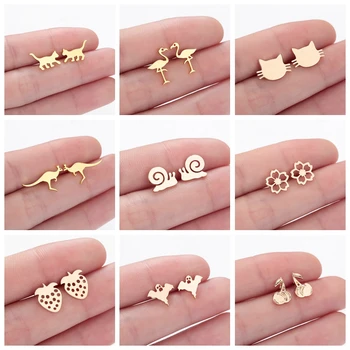 Lovely Cute Children Baby Earrings Kitty Cat Crane Snail Kangaroo Animal Fashion Statement Jewelry Strawberry Women Stud Earring
Lovely Cute Children Baby Earrings Kitty Cat Crane Snail Kangaroo Animal Fashion Statement Jewelry Strawberry Women Stud Earring