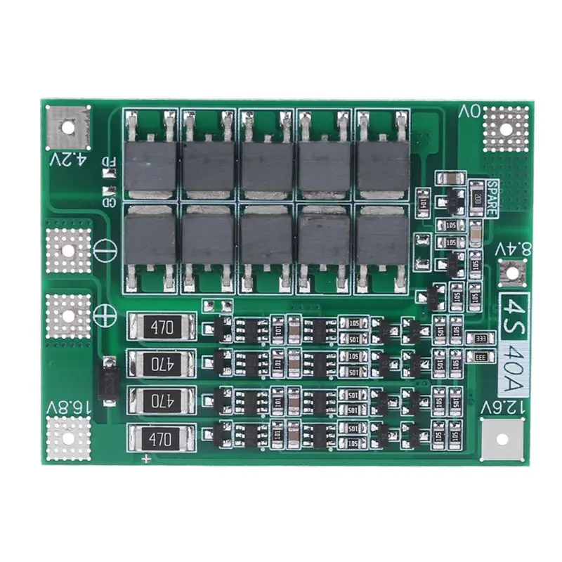 Balanced Charge 4S 40A Li-ion Lithium Battery 18650 Charger PCB BMS Protection Board For Drill Motor 14.8/6.8V Lipo Cell Module
Balanced Charge 4S 40A Li-ion Lithium Battery 18650 Charger PCB BMS Protection Board For Drill Motor 14.8/6.8V Lipo Cell Module