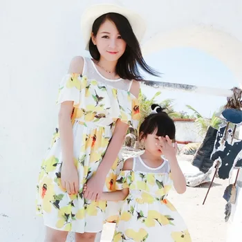 2018 Summer Mother Daughter Dresses Family Bohemian Style Beach Dress Clothing Mom and Daughter Dress Lemon Flower Girls Clothes
2018 Summer Mother Daughter Dresses Family Bohemian Style Beach Dress Clothing Mom and Daughter Dress Lemon Flower Girls Clothes