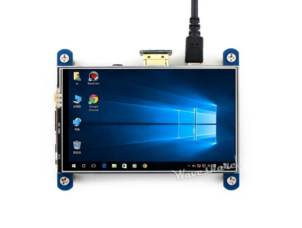 

Waveshare 4inch Resistive Touch Screen LCD for Raspberry Pi HDMI interface IPS Display Computer Monitor