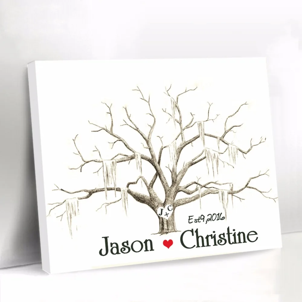 White Canvas Fingerprint Tree Guest Book for Wedding Custom Guest Book with Bride Groom Name Baby Shower Signature Guestbook
White Canvas Fingerprint Tree Guest Book for Wedding Custom Guest Book with Bride Groom Name Baby Shower Signature Guestbook