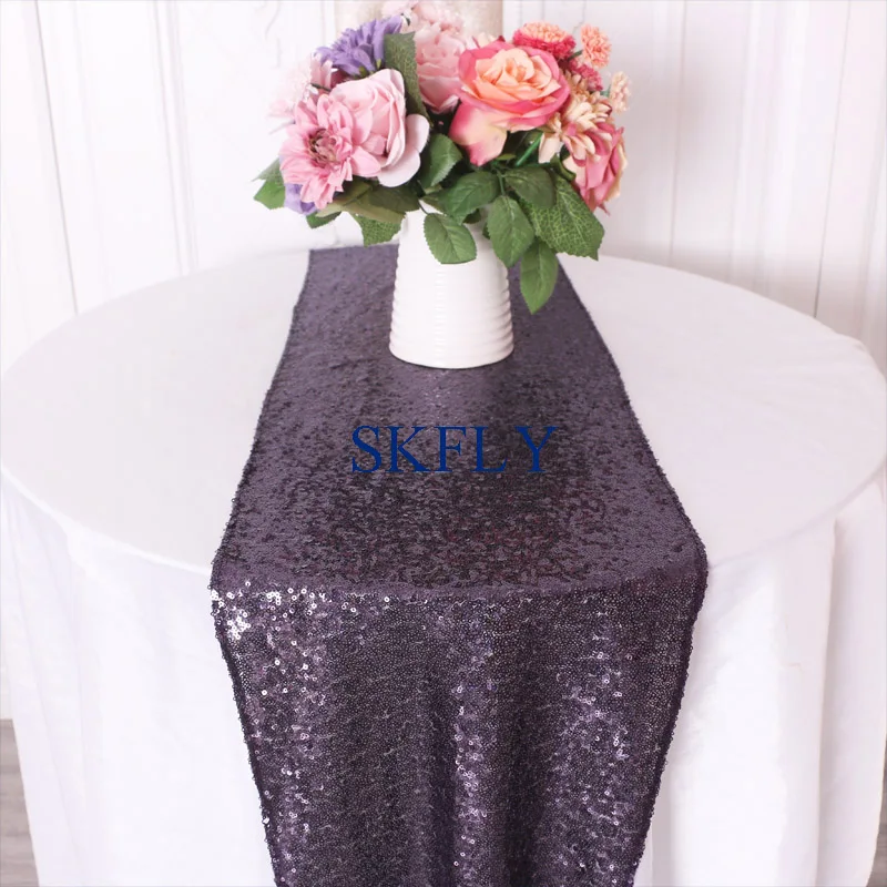 RU046A New color free shipping Wedding fancy beaded plum dark purple sequin table runner
RU046A New color free shipping Wedding fancy beaded plum dark purple sequin table runner