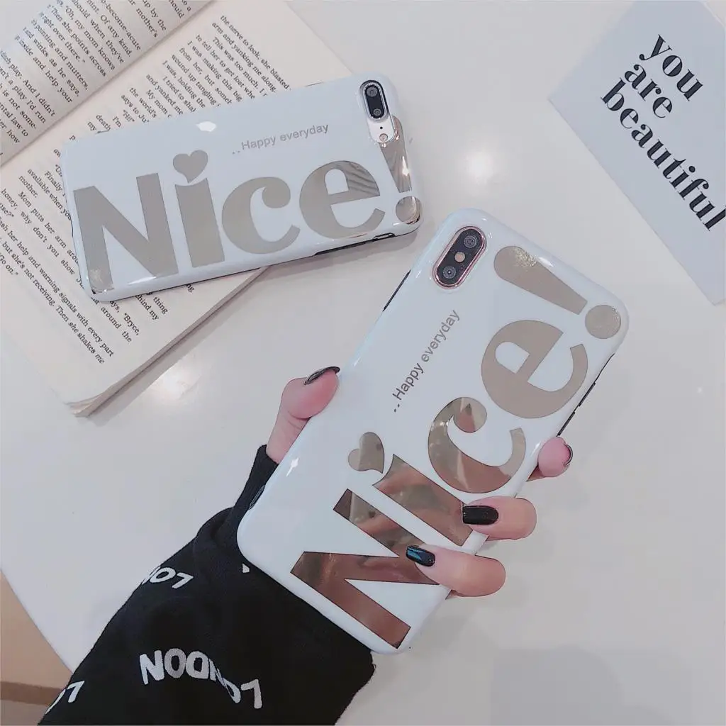 Plating Funda for iphone 7 Case Happy Everyday Nice IMD Phone Case for iphone 6 6S 7 8 Plus X XR XS Max Cover Luxury Capa
Plating Funda for iphone 7 Case Happy Everyday Nice IMD Phone Case for iphone 6 6S 7 8 Plus X XR XS Max Cover Luxury Capa