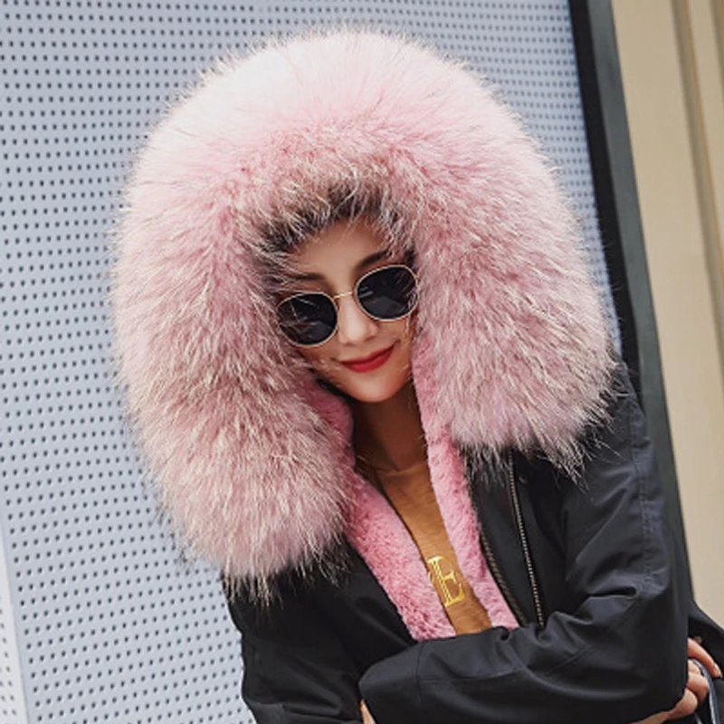 New Long Real Raccoon Fur Collar Scarf Women & Men Spring Winter Warm Solid Parka Coat Shawls Lining 70cm
New Long Real Raccoon Fur Collar Scarf Women & Men Spring Winter Warm Solid Parka Coat Shawls Lining 70cm