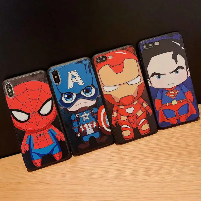 The Avengers Captain America Case For iPhone x xs max xr Cover Superman Ironman Spiderman Phone Case For iPhone 6 s plus 7 8
The Avengers Captain America Case For iPhone x xs max xr Cover Superman Ironman Spiderman Phone Case For iPhone 6 s plus 7 8