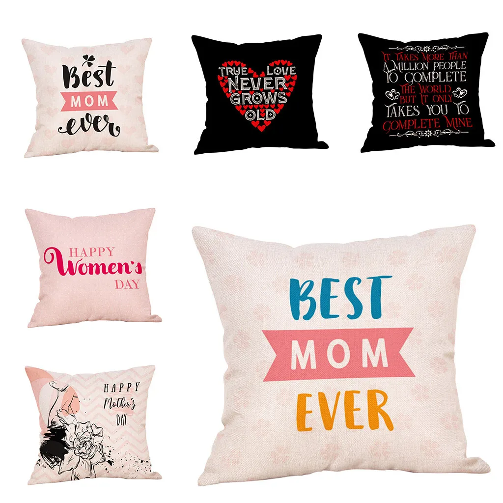 Sofa Decorative Cushion Cover Mother's Day Printing Cotton Linen Pillowcase Cushion Cover Sofa Home Decor 45*45 Throw Pillow
Sofa Decorative Cushion Cover Mother's Day Printing Cotton Linen Pillowcase Cushion Cover Sofa Home Decor 45*45 Throw Pillow