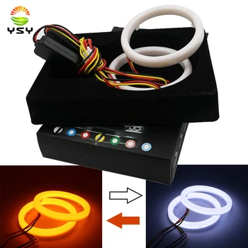 4x White+Yellow Car Angel Eyes 60/70/80/90/95/100/110/120mm Auto Halo Rings COB Cotton Lights 12V Headlight Motorcycle 3020 SMD
4x White+Yellow Car Angel Eyes 60/70/80/90/95/100/110/120mm Auto Halo Rings COB Cotton Lights 12V Headlight Motorcycle 3020 SMD