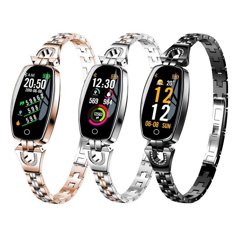 H8 Fashion Luxury Smart Bracelet Watch for Women Heart Rate Blood Pressure Monitor Sleep Tracker Pedometer Smartwatch Wristband
H8 Fashion Luxury Smart Bracelet Watch for Women Heart Rate Blood Pressure Monitor Sleep Tracker Pedometer Smartwatch Wristband