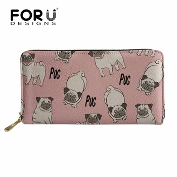FORUDESIGNS Brand Luxury Wallets Cute Pug Dog Printing PU Leather Purse for Girls Coin Pocket Zipper Ladies Cluth Cash Holder
FORUDESIGNS Brand Luxury Wallets Cute Pug Dog Printing PU Leather Purse for Girls Coin Pocket Zipper Ladies Cluth Cash Holder