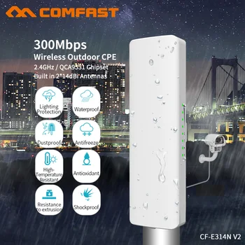 COMFAST Update 2.4Ghz WIFI Outdoor Wireless Bridge Router 300Mbps WIFI Signal Booster For IP Camera Project CPE CF-E314N-V2
COMFAST Update 2.4Ghz WIFI Outdoor Wireless Bridge Router 300Mbps WIFI Signal Booster For IP Camera Project CPE CF-E314N-V2
