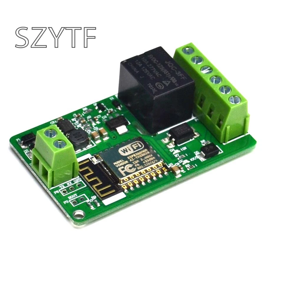 New Arrival 1Pcs Green ESP8266 10A 220V Network Relay WIFI Module Input DC 7V~30V 65x40x18mm Modules
New Arrival 1Pcs Green ESP8266 10A 220V Network Relay WIFI Module Input DC 7V~30V 65x40x18mm Modules
