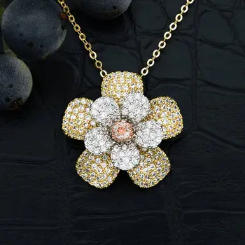 Newness Luxury Flower High Quality Pendant Necklace Cubic Zircon Fashion Flower For Women Engagement Wedding
Newness Luxury Flower High Quality Pendant Necklace Cubic Zircon Fashion Flower For Women Engagement Wedding