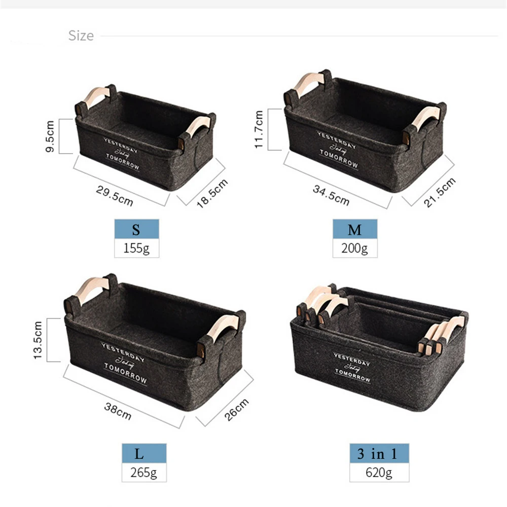 Nordic Yesterday, Today, Tomorrow Storage Basket With Handles 13 Nordic Yesterday, Today, Tomorrow Storage Basket with Handles Best Children's Lighting & Home Decor Online Store