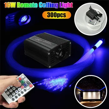 Twinkle LED Fiber Optic Star Ceiling Light Kit 300pcs*2m*0.75mm Optical Fiber +28 key Remote 16W RGBW Light Engine DIY Lighting
Twinkle LED Fiber Optic Star Ceiling Light Kit 300pcs*2m*0.75mm Optical Fiber +28 key Remote 16W RGBW Light Engine DIY Lighting