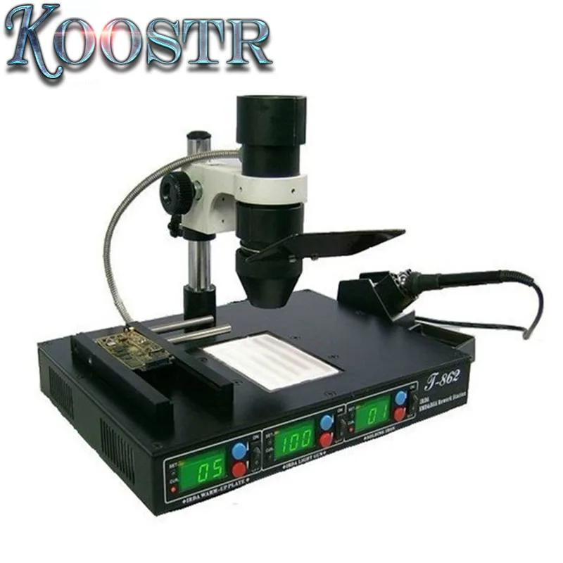 High Quality PUHUI T862 110V/220V 600W Infrared bga rework machine, BGA SMD SMT desoldering Rework Station, hot selling
High Quality PUHUI T862 110V/220V 600W Infrared bga rework machine, BGA SMD SMT desoldering Rework Station, hot selling
