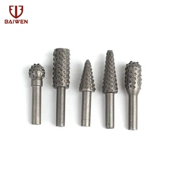 5Pcs Rotary File Drill Rotary Rasp Burr For grinding, polishing, carving, trimming, burnishing wood surface 6mm Shank 
5Pcs Rotary File Drill Rotary Rasp Burr For grinding, polishing, carving, trimming, burnishing wood surface 6mm Shank